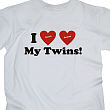 I Love My Twins Personalized T-Shirt 31445X