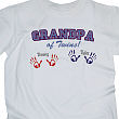 Personalized Grandpa of Twins  T-shirt