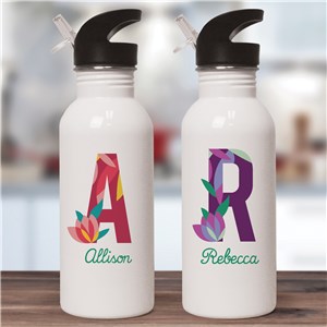 Personalized Water Bottle | Pretty Reusable Water Bottle For Ladies