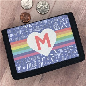 Personalized Kids' Rainbow Wallet