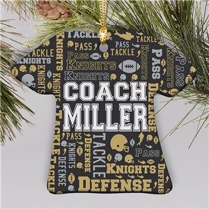 Personalized T-Shirt Ornament For Coach
