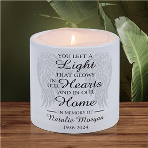 You Left A Light Personalized Led Candle