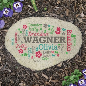 Personalized Spring Time Word Art Large Flat Garden Stone UV1770215