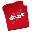 All Heart Personalized Adult T-shirt