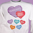 Candy Hearts Personalized Sweatshirt 5017X