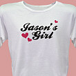 His Girl Personalized Scoop Neck T-shirt 912612X
