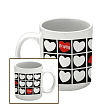 Kissing Hearts Valentine Coffee Mug