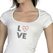 LOVE Personalized Ladies Baby Tee B32634X