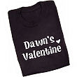 Personalized Valentine Adult T-shirt