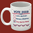Ballot Vote 2008 Personalized Coffee Mug