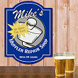 Muffler Repair Shop Personalized Wall Sign 618075