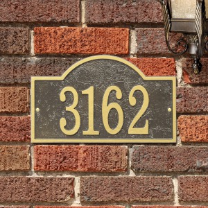 Arch House Number Plaque | Personalized Housewarming Gifts