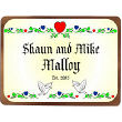 Established Love Wedding Personalized Wall Sign