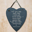 I Love You More Heart Wall Hanging