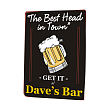 The Best Head In Town Personalized Wall Sign