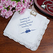 Something Blue Personalized Wedding Ladies Handkerchief