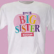 Big Sister Heart Personalized Youth T-shirt 31562X