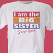 Personalized  Big Sister Shirt