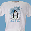 Just Chillin' Penguin Personalized T-shirt