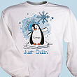 Just Chillin' Penguin Personalized Sweatshirt 51531X