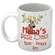 Candy Cane Deer Ones Personalized Coffee Mug