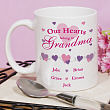 Our Hearts Personalized Coffee Mug