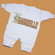 Carrot Name Personalized Fleece Romper 6095X