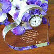 I'd Choose You Again Keepsake Heart Clock