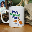 Greatest Catch Personalized Fathers Day Coffee Mug 228190