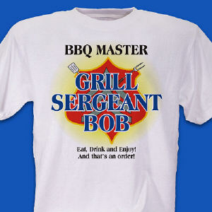 Grill Sergeant BBQ Personalized T-shirt