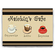 Personalized Cafe Kitchen Wall Canvas