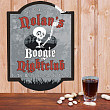 Boogie Nightclub Personalized Halloween Wall Sign 630055