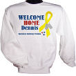 3 Star Yellow Ribbon Welcome Home Personalized Military Sweatshirt 51849X