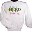 My Hero and His Princess Military Personalized Youth Sweatshirt