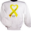 Yellow Ribbon Welcome Home Personalized Military Sweatshirt 51845X