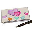 Candy Hearts Personalized Checkbook Cover