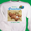 I Became A...New Baby Boy Personalized Photo Sweatshirt 51477X