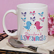 Love Birds Personalized Coffee Mug