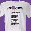 Top Ten Women Golfers T-shirt