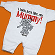 Look Like Mummy Personalized Halloween Fleece Romper