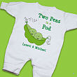 Two Peas in Pod Twin Fleece Romper