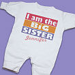 I'm The Sister Personalized Fleece Romper