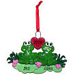 Frog Couple Christmas Ornament