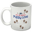 It's All About Puppy Love Personalized Pet Coffee Mug