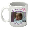 I Became A...New Baby Girl Personalized Photo Coffee Mug
