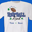 Custom Printed Football Parent T-Shirt
