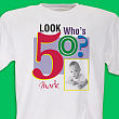 Look Who's ? Birthday Personalized Photo T-shirt 31495X