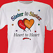 Heart to Heart Sisters T-shirt