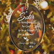 Personalized Sister Glass Ornament 825134