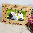 Shamrock Blessings Personalized Wood Picture Frame 915821